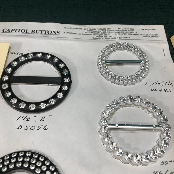 BUTTON COLLECTION ~ Vintage Salesman's Button Samples ~ Capitol, Sterling - Picture 8 of 11